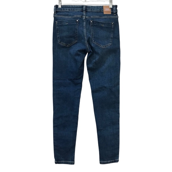 Zara Midrise Skinny Jean & American Eagle Soft Knit Distressed Mom Jean size 4 - Picture 11 of 14